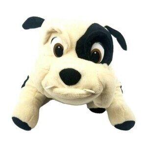 Classic Toy Co Bulldog 15 inch Bean Bag Plush Dog Tan Black Spots Stuffed Animal